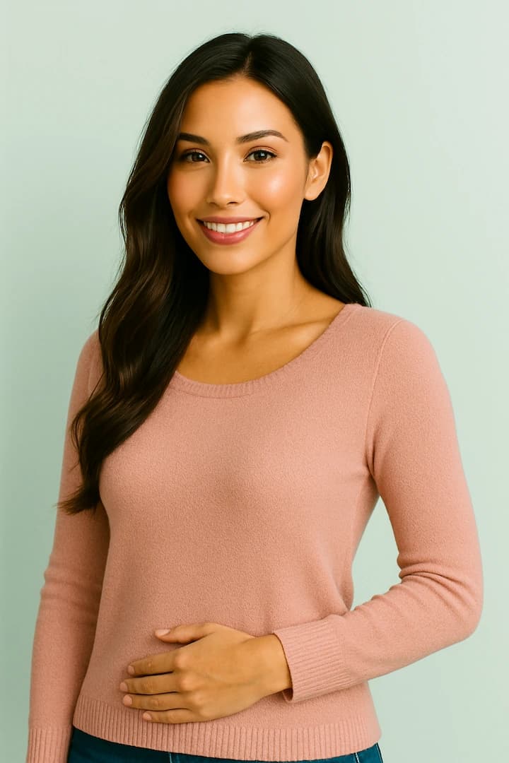 Mujer latina sonriendo