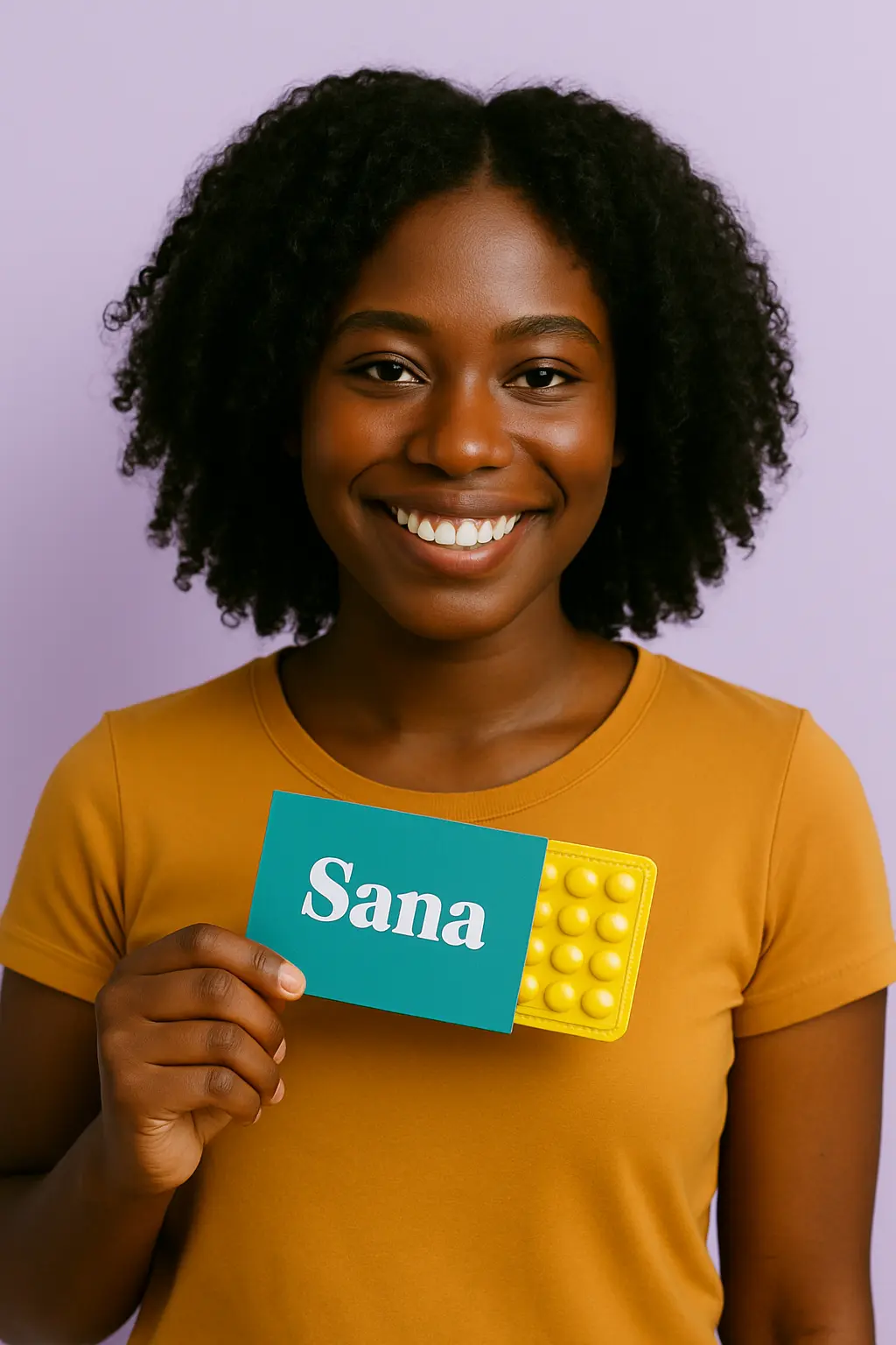 Mujer sosteniendo pastillas anticonceptivas para prevenir el embarazo